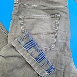 L.L. Bean Flannel Lined Pants (dark olive)